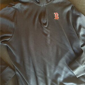 Black Half-Zip Sweater Boston Redsox 1/4 zip